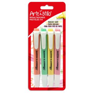 Resaltador pastel Arte & Stillo® x4 - 9x19cm
