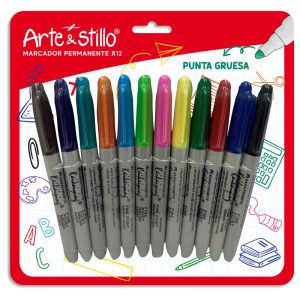 Marcador permanente Arte & Stillo® x12 - 20x19.3cm