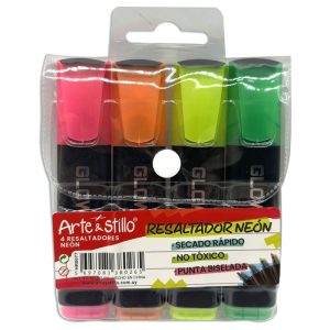Resaltador neon Arte & Stillo® x4 - 12x10.5cm