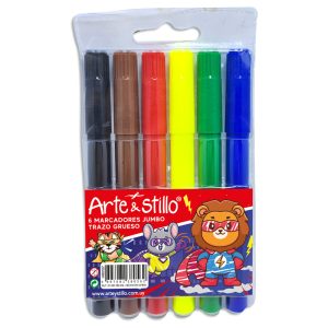 Marcador jumbo Arte & Stillo® x6 - 16.6x9cm