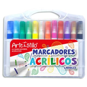 Marcador acrílico lavable Arte & Stillo® x24 - 16.5x19x3cm