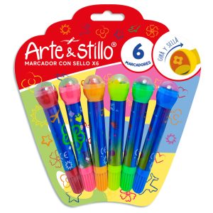 Marcador con sello Arte & Stillo® x6 - 18x19.5cm