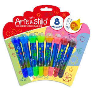 Marcador con sello Arte & Stillo® x8 - 23x23cm