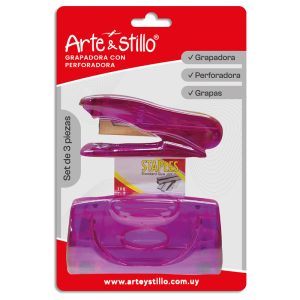 Grapadora con perforadora Arte