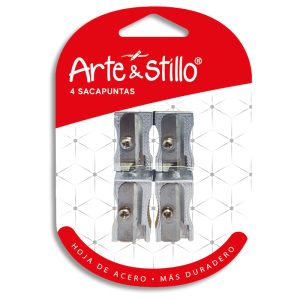 Sacapuntas de metal Arte & Stillo® x4 - 12.5x8.4cm