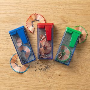 Alternative view of Sacapuntas  Arte & Stillo® - rojo, verde, azul - 13.2x7cm