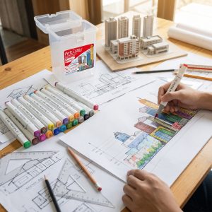 Alternative view of Marcador sketch grueso Arte & Stillo® x18 - 11x6x16.5cm