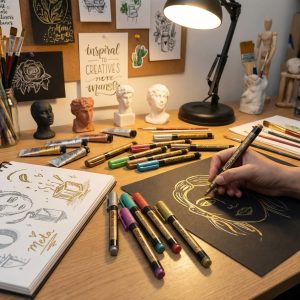 Alternative view of Marcador metálico Arte & Stillo® x12 - 15x14.5x1.4cm